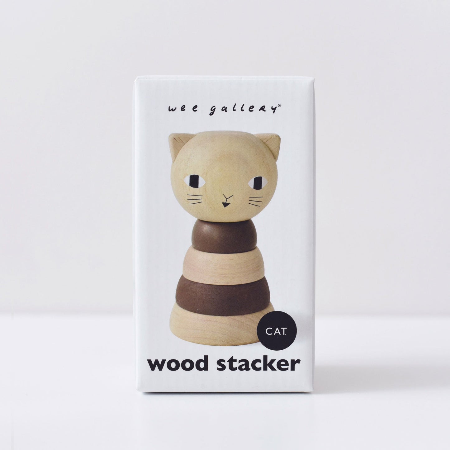 Wood Stacker - Cat - Chickadees Wooden Toys