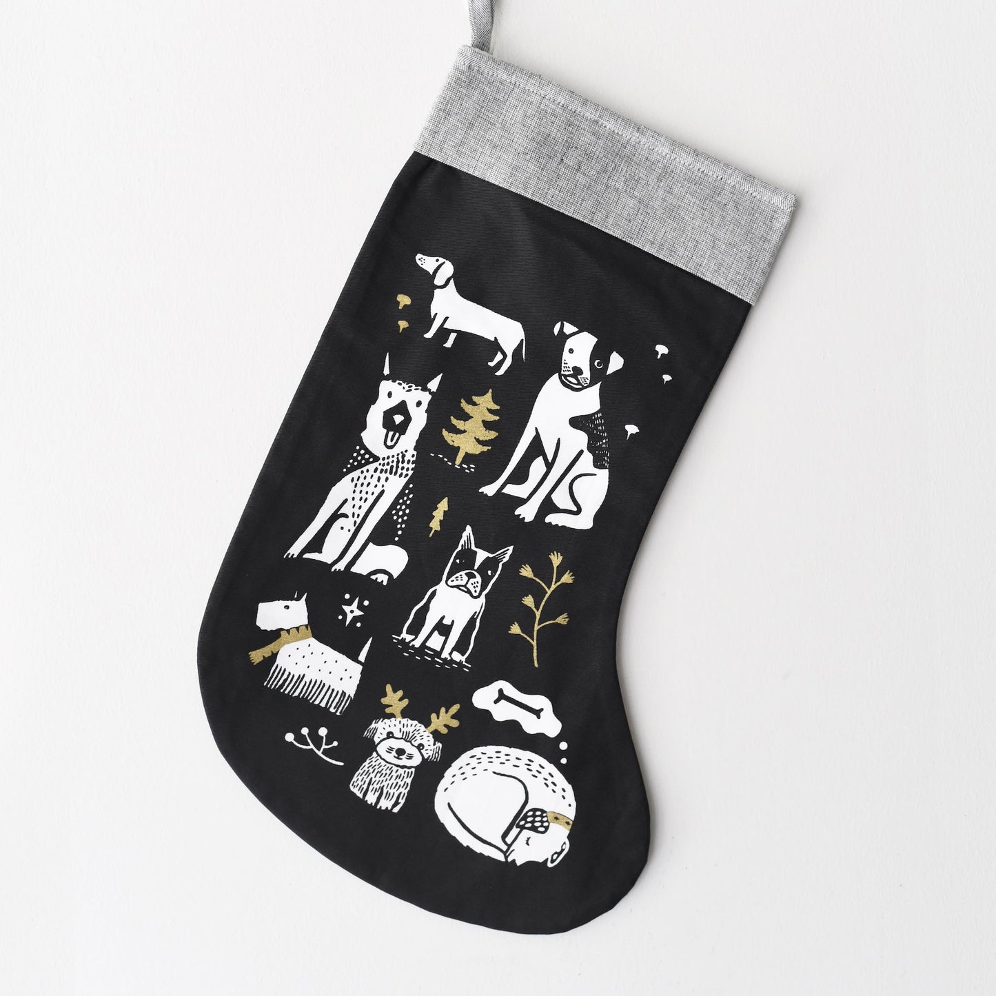 Festive Pups Stocking - Chickadees Wooden Toys