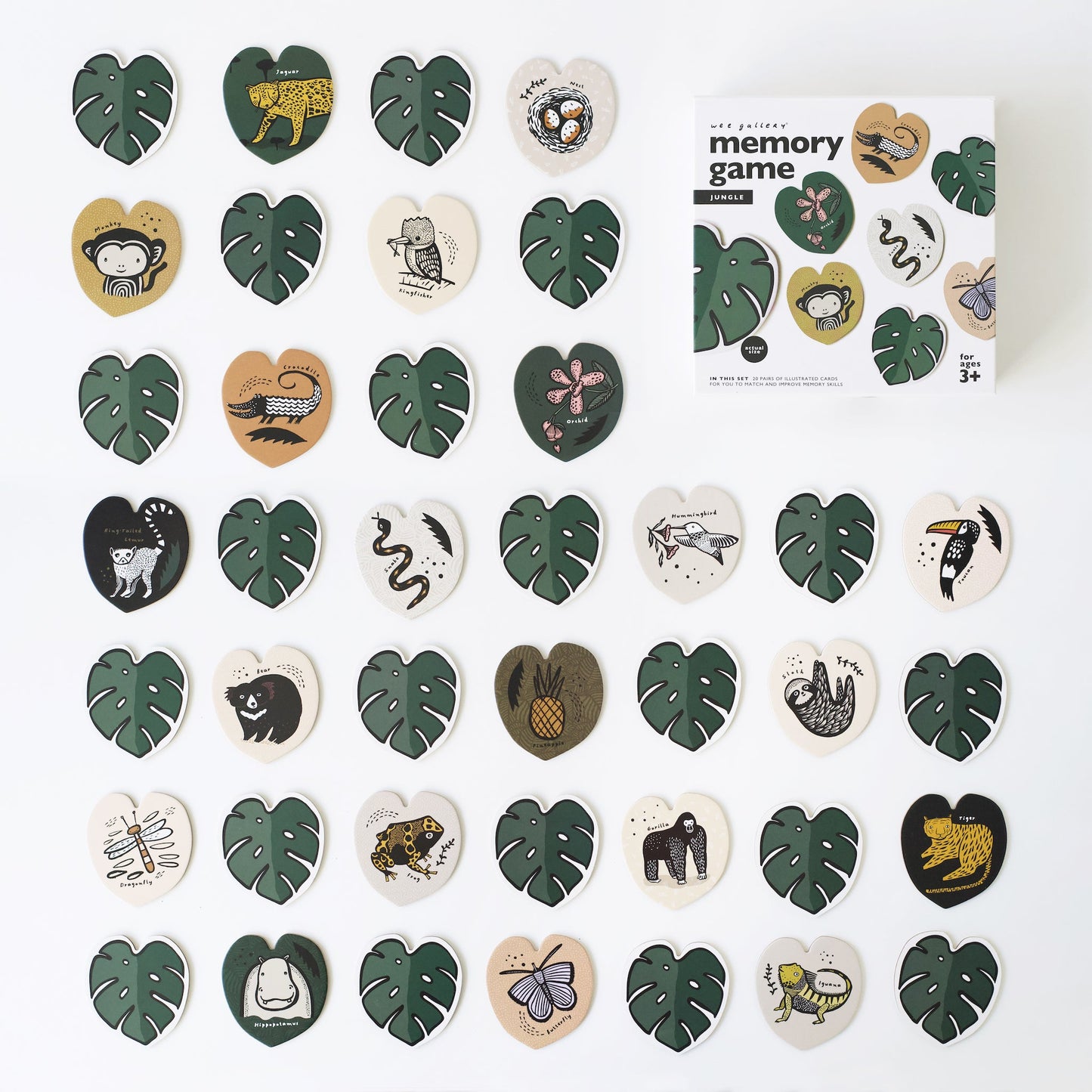 Memory Game - Jungle - Chickadees Wooden Toys