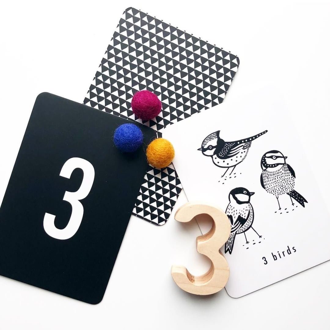 Nature Number Cards - Chickadees Wooden Toys