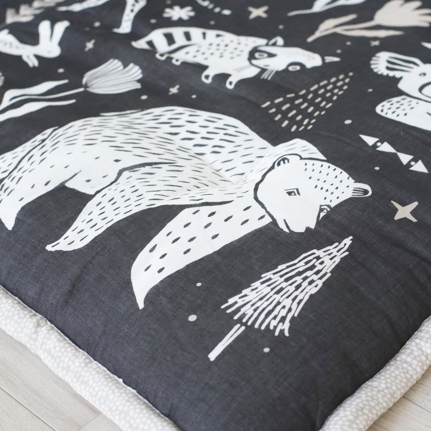 Wildlife Reversible Playmat - Chickadees Wooden Toys