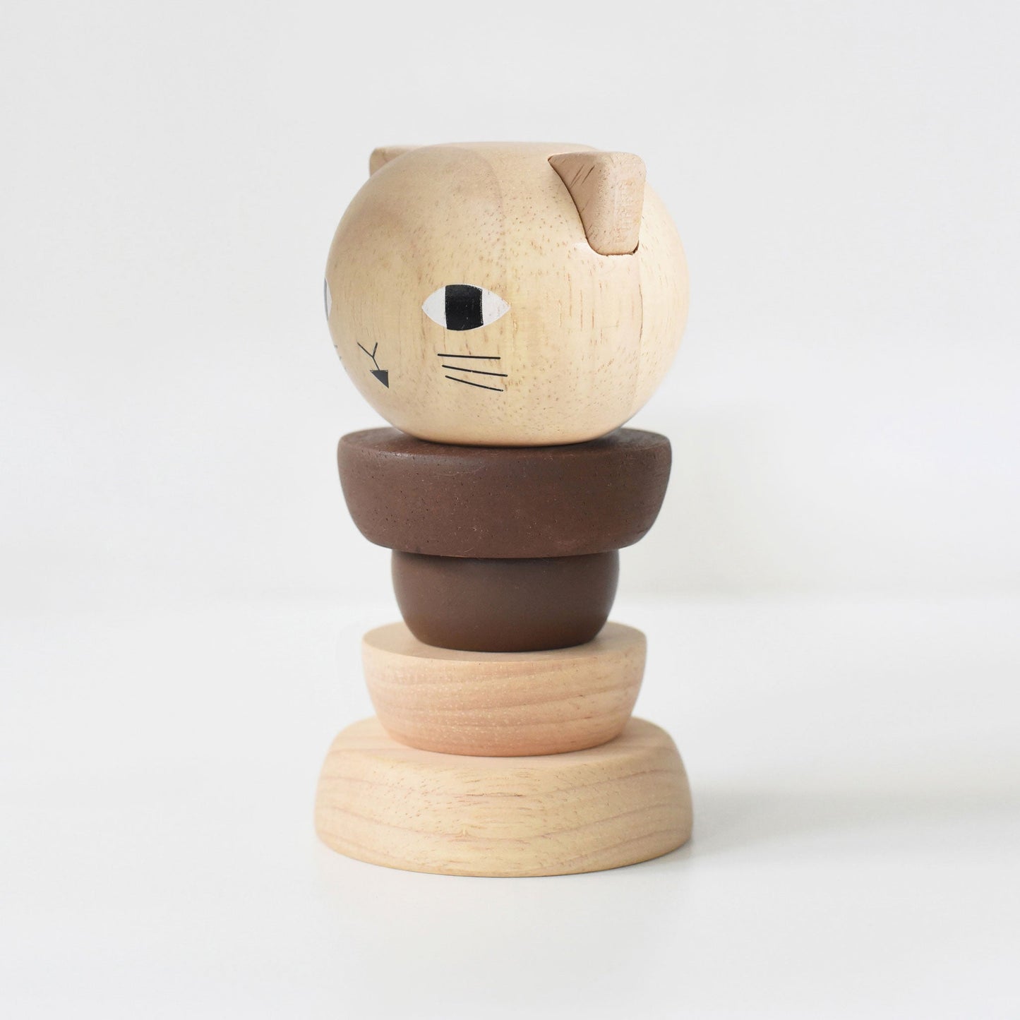 Wood Stacker - Cat - Chickadees Wooden Toys