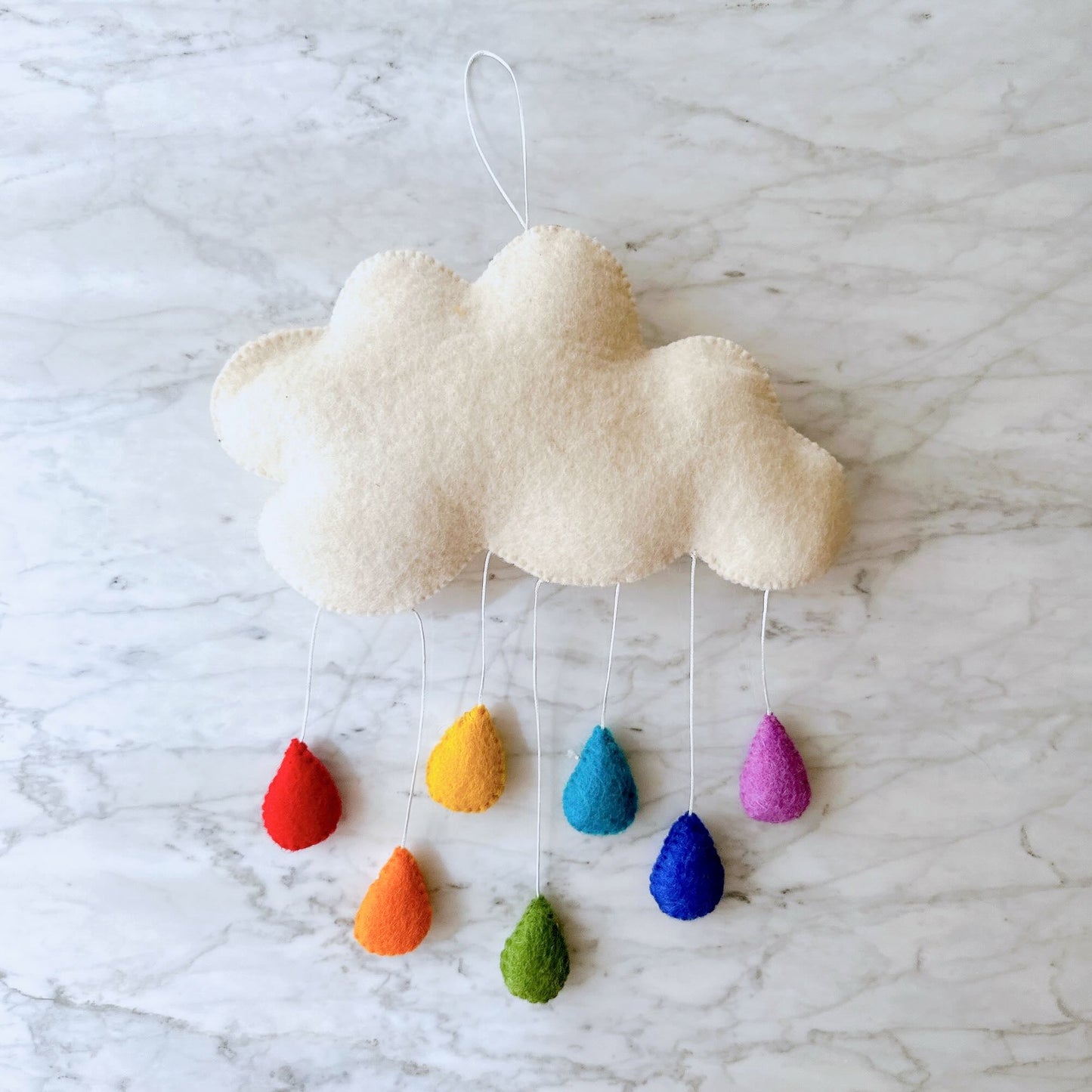 Whimsical Rainbow Drizzle Wall Decor - Chickadees Wooden Toys