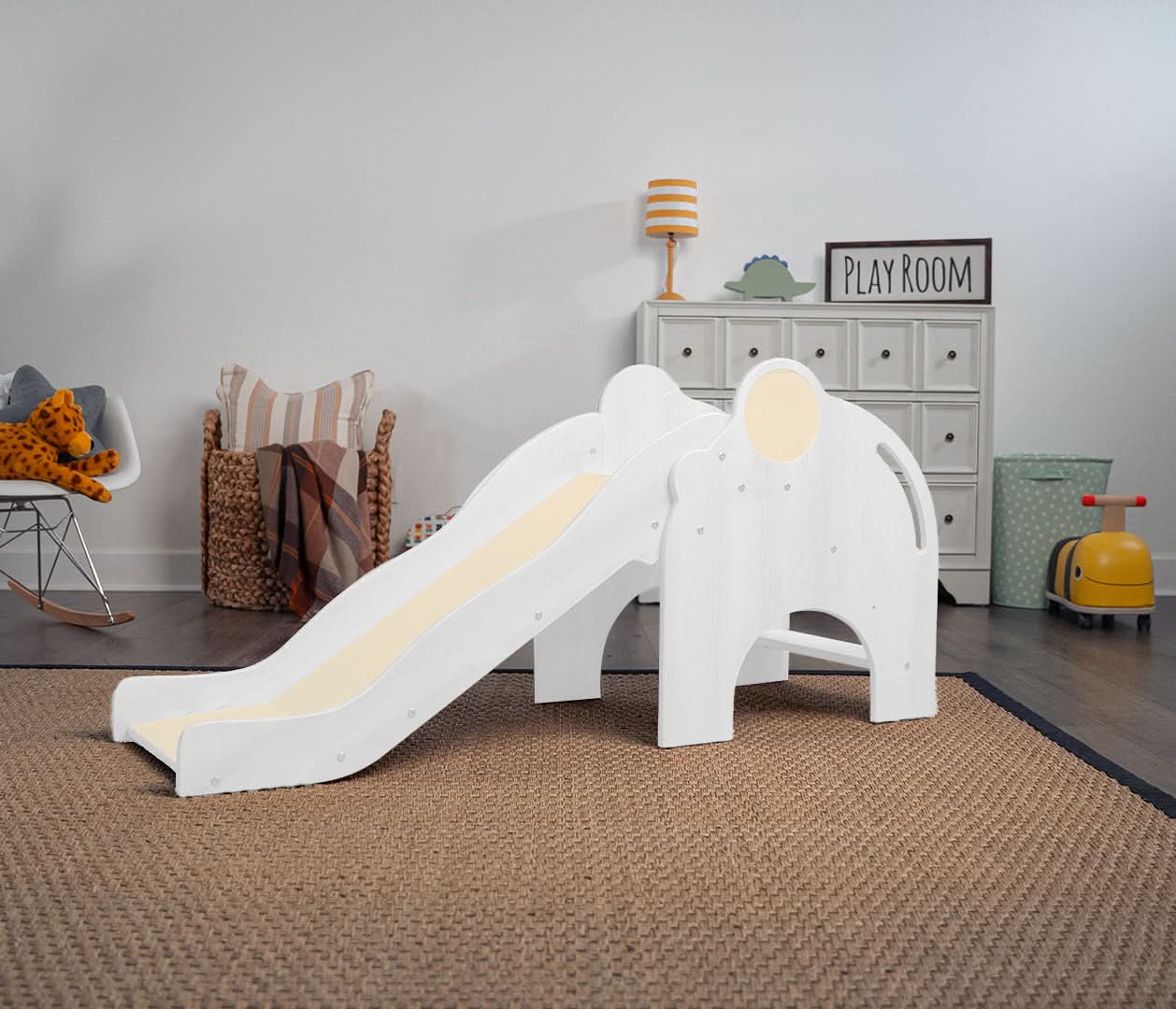 Nima- Elephant Slide - Chickadees Wooden Toys