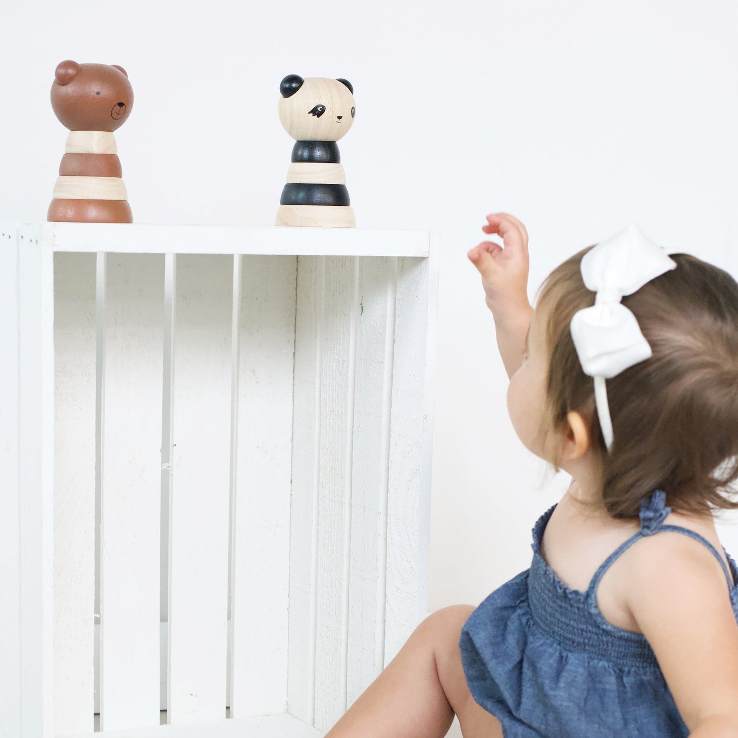 Wood Stacker - Panda - Chickadees Wooden Toys