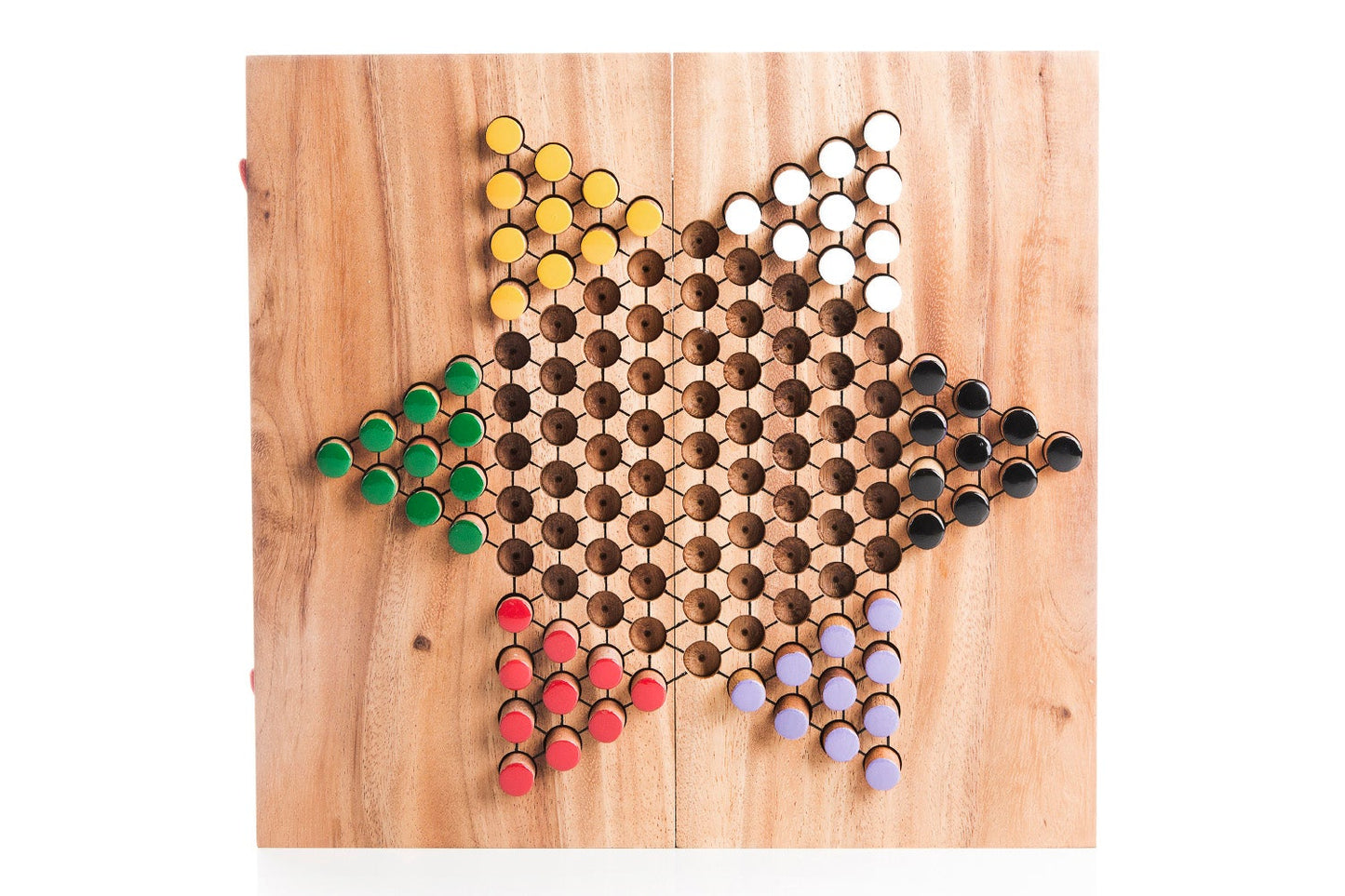 Chinese Checkers Strategy Board Game - Chickadees Wooden Toys