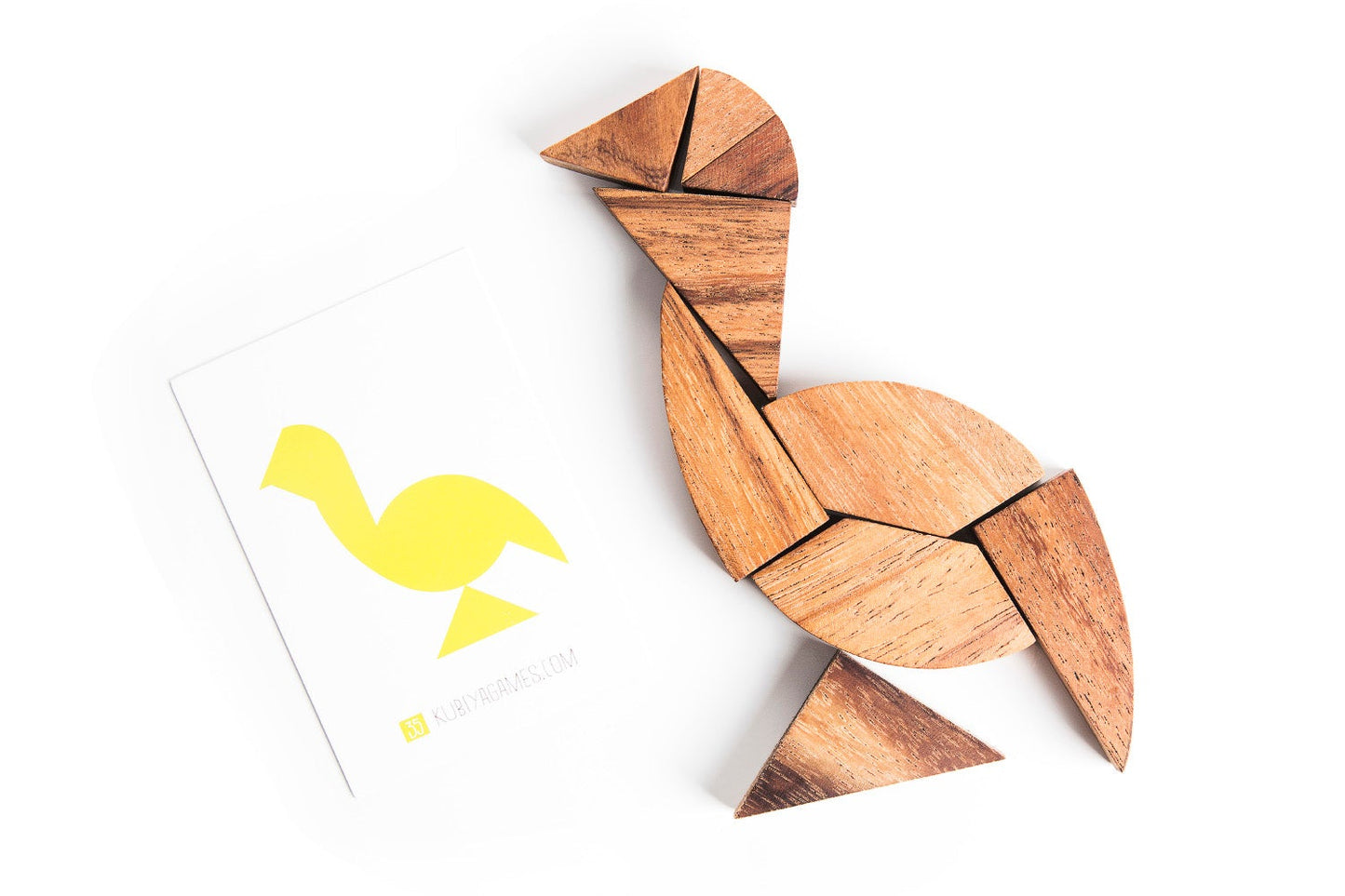 Egg Tangram - two sets with 55 challenge cards - Chickadees Wooden Toys