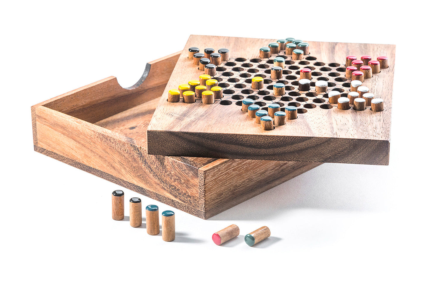 Chinese Checkers Board Game - Chickadees Wooden Toys