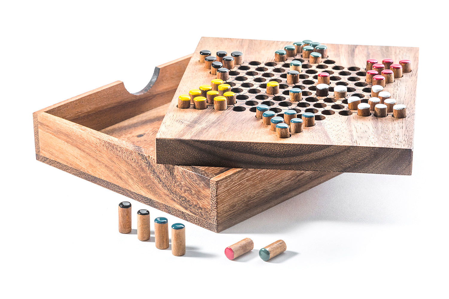 Chinese Checkers Board Game - Chickadees Wooden Toys