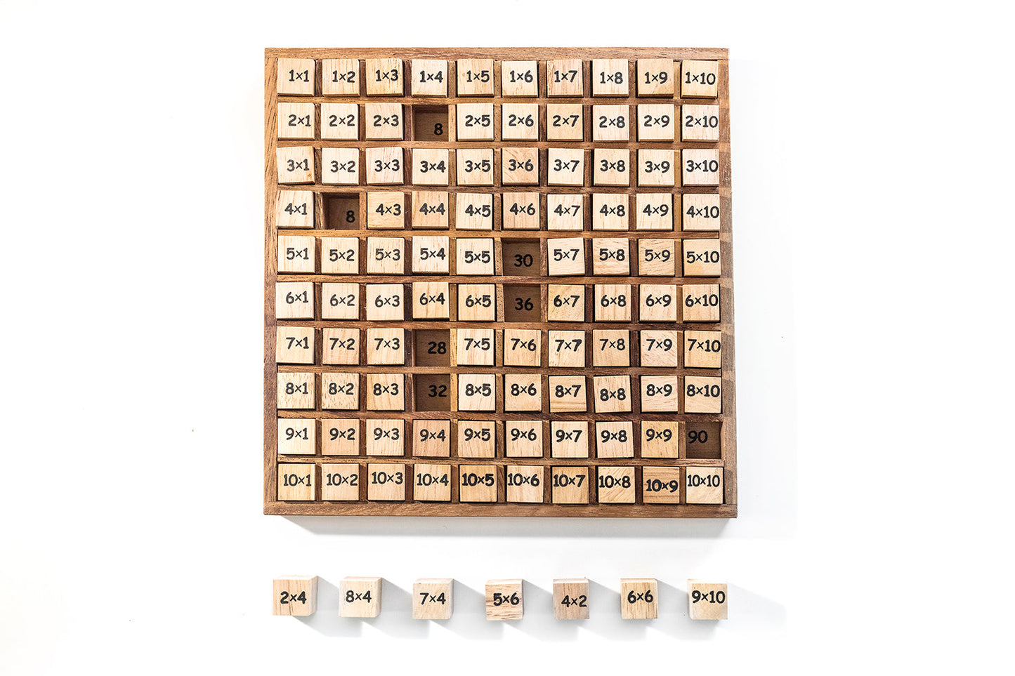 Multiplication Table - Hundred Board - Chickadees Wooden Toys