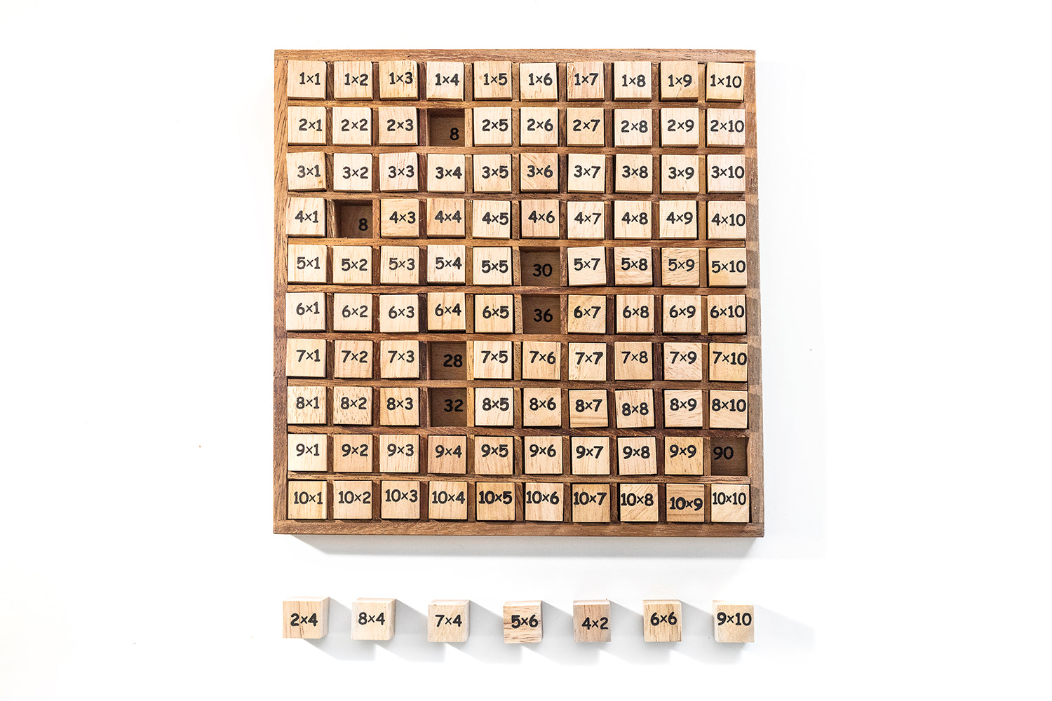 Multiplication Table - Hundred Board - Chickadees Wooden Toys