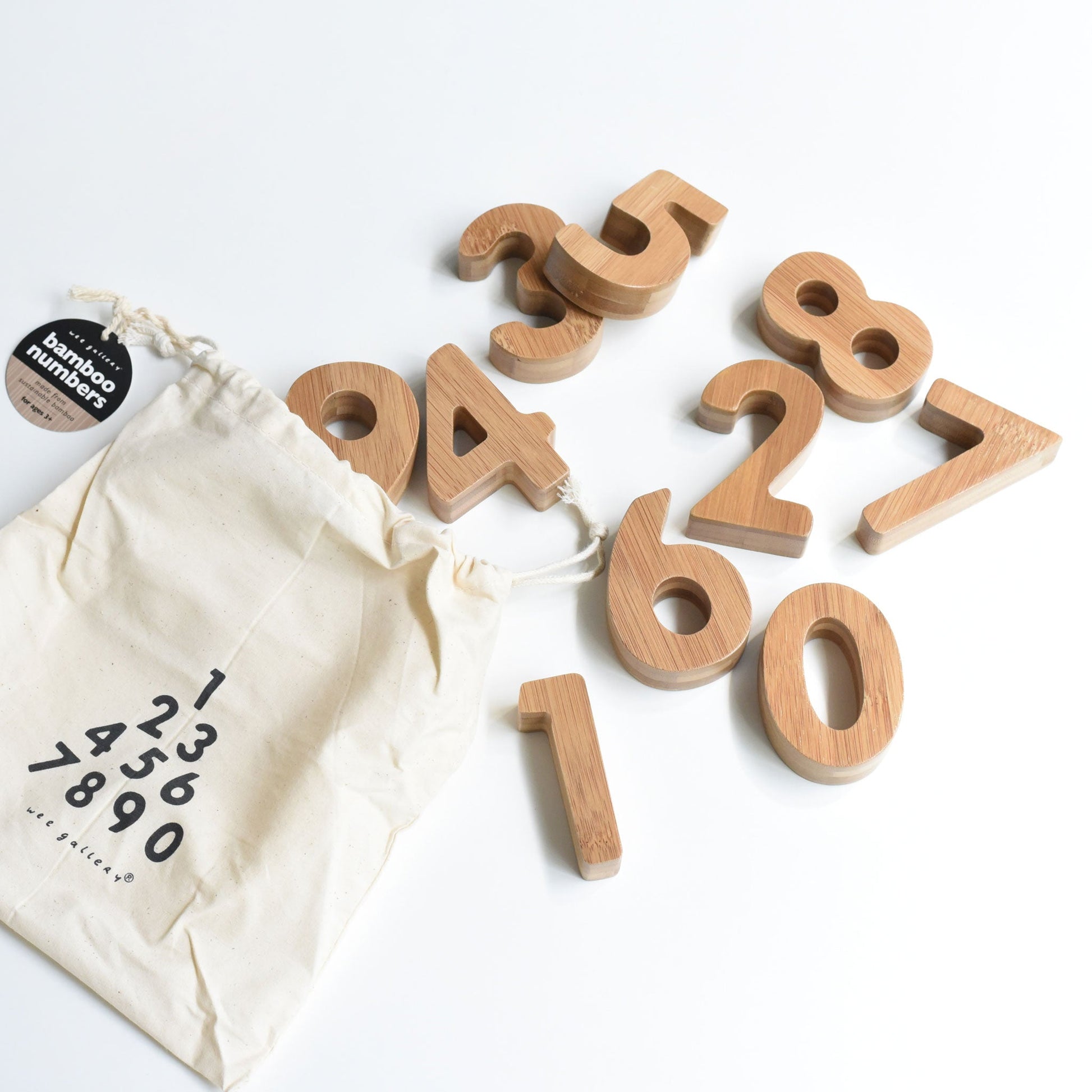 Bamboo Numbers - Chickadees Wooden Toys