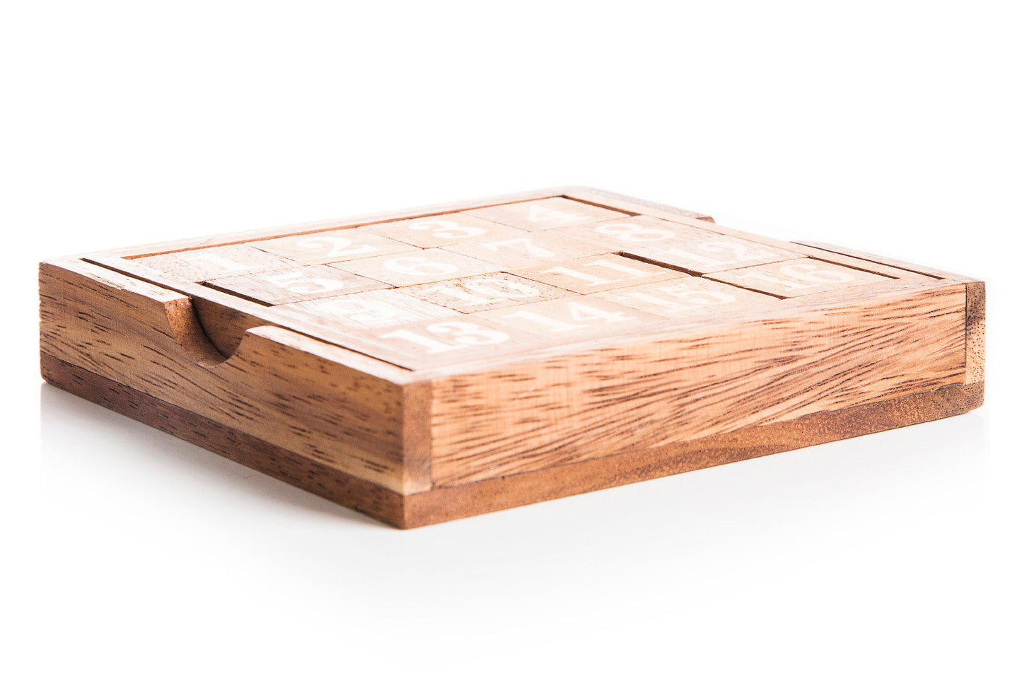 Wooden Magic Square Board - Fifteen Puzzle Game - Chickadees Wooden Toys