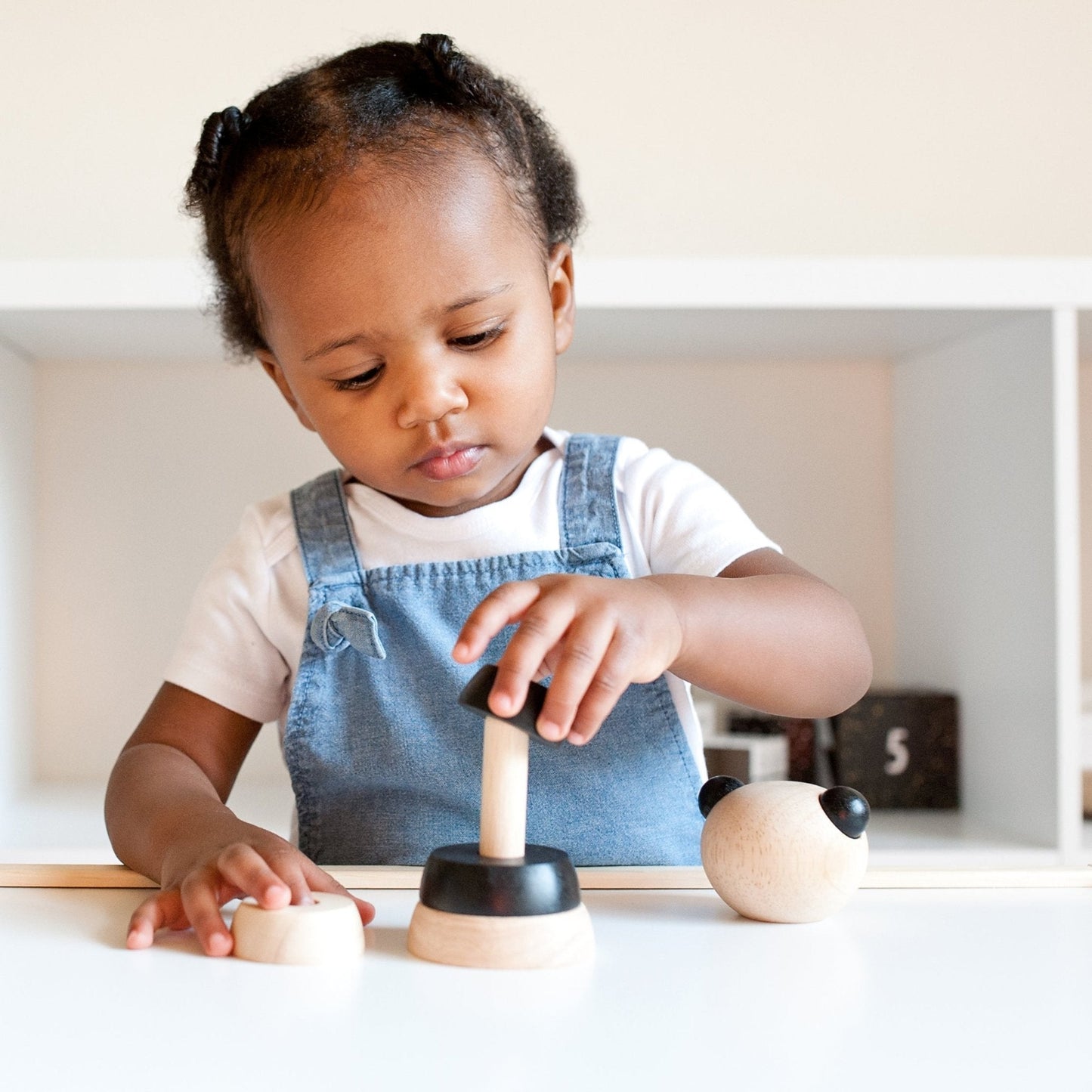 Wood Stacker - Panda - Chickadees Wooden Toys