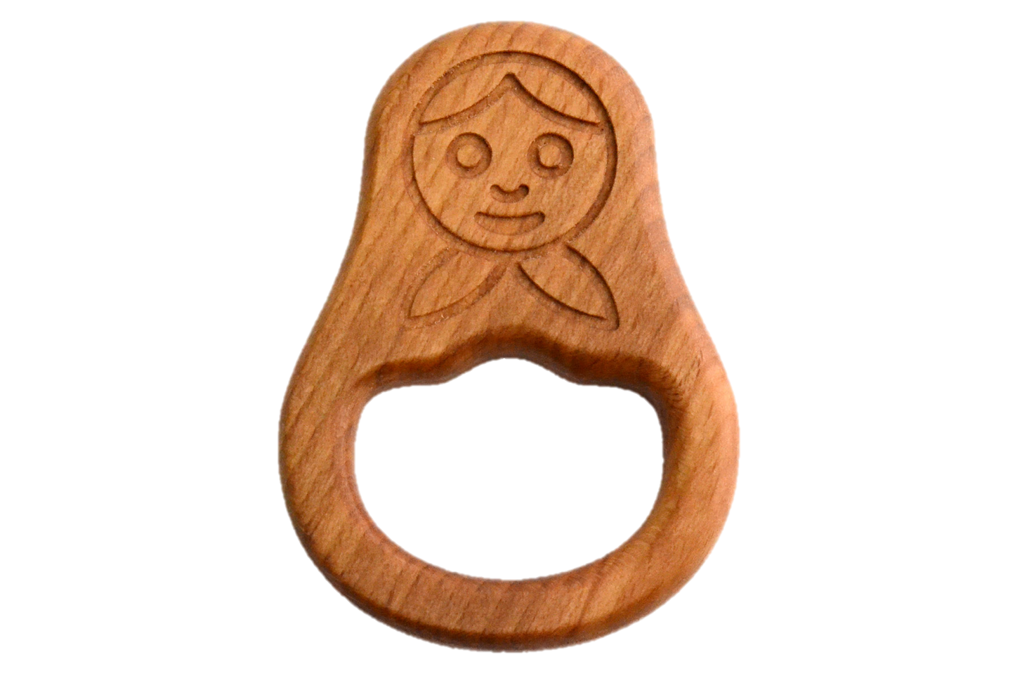 Organic Wooden Teether toy Doll Matreshka