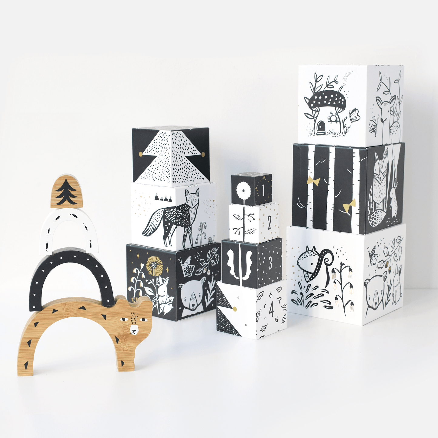 Woodland Builder Bundle - Chickadees Wooden Toys