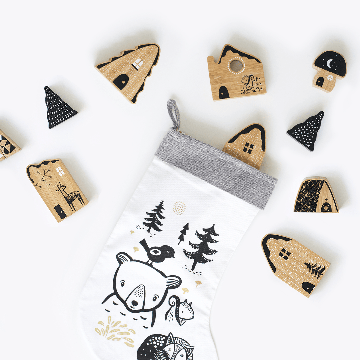 Woodland Village - Chickadees Wooden Toys