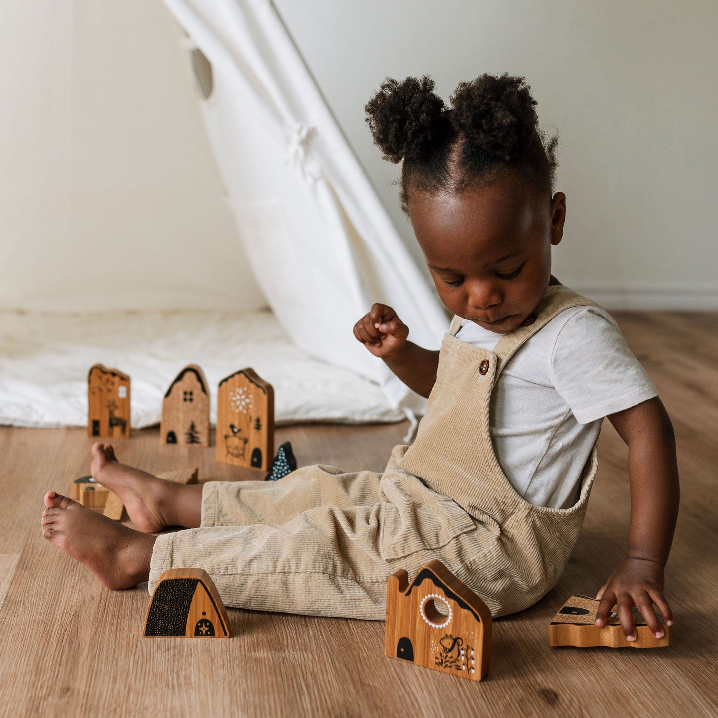 Woodland Village - Chickadees Wooden Toys