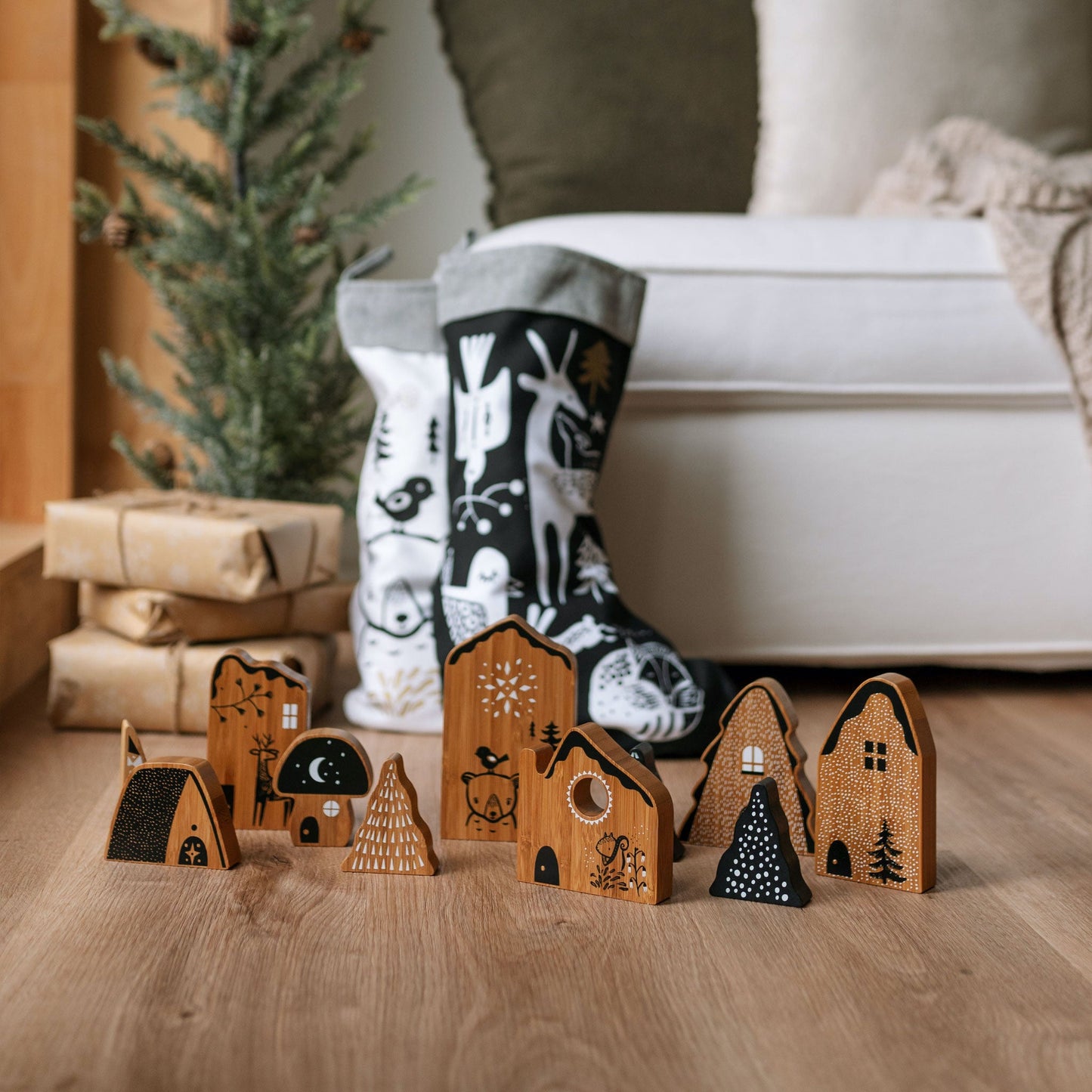 Woodland Village - Chickadees Wooden Toys