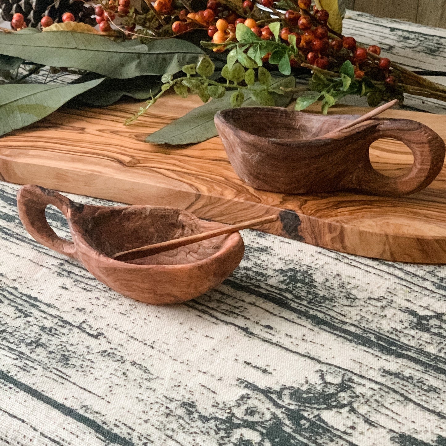 Wild Olive Wood Pouring Cup - Chickadees Wooden Toys