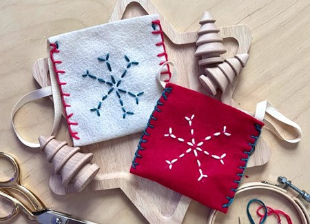 Make A Wintery Snowflake Pouch