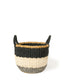 Ula Stripe Basket - Black