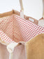 Jute Canvas Market Bag - Love