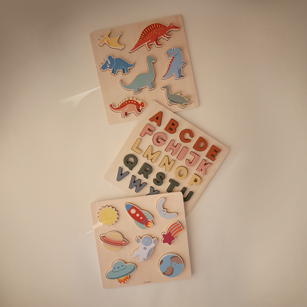 Wooden Alphabet Puzzle - Chickadees Wooden Toys