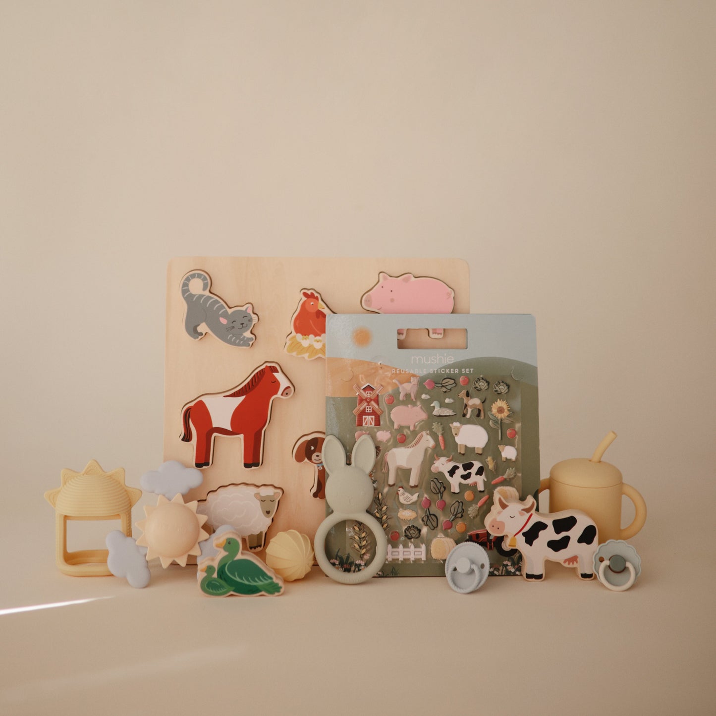Wooden Farm Puzzle - Chickadees Wooden Toys