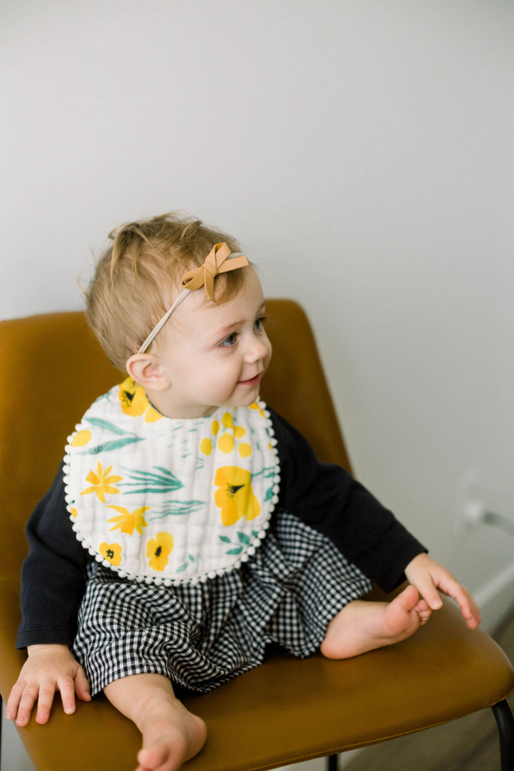 Buttercup Blossom Single Bib - Chickadees Wooden Toys
