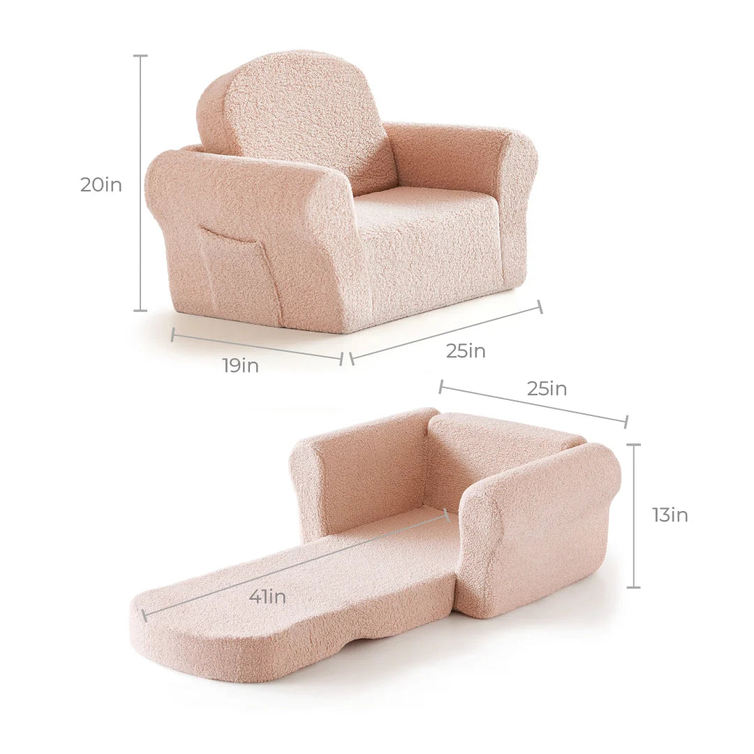 Tiny Land® Afternoon Couch —— Pink Kids Chair