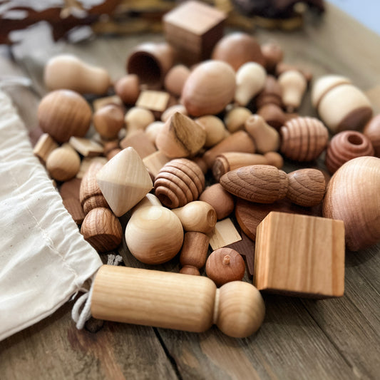 1 lb of Wooden Loose Parts