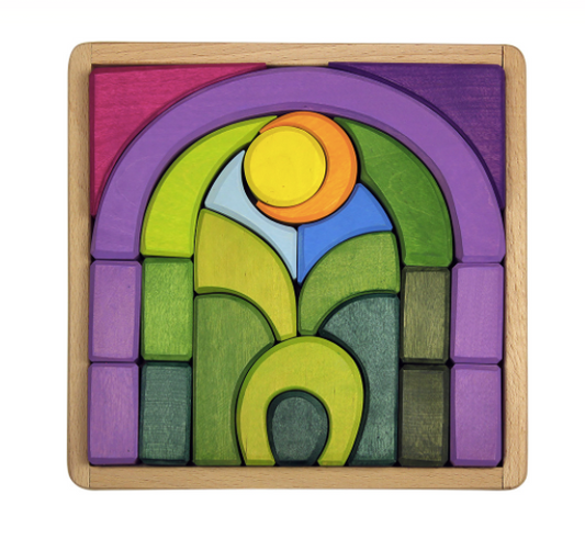 Wooden blocks 1001 Nights building set