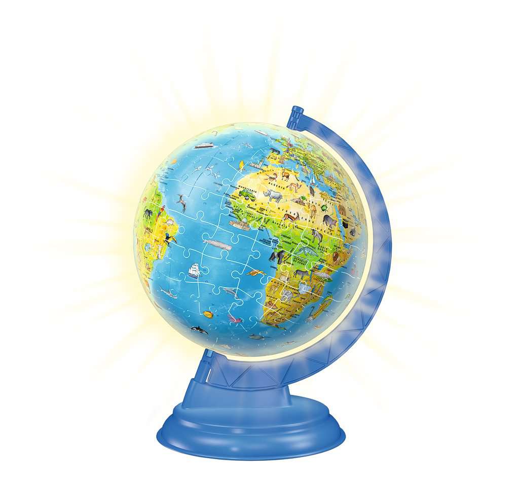Children's Light-Up Globe 188 Piece 3D Jigsaw Puzzle Ravensburger