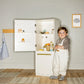 Tiny Land® Play Kitchen Accessories – Play Kitchen Fridge: Wooden Cabinet Refrigerator for Kids - Chickadees Wooden Toys