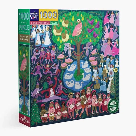 12 Days of Christmas 1000 Piece Jigsaw Puzzle eeBoo