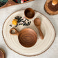 Teak Wood Scoop & Serve Set