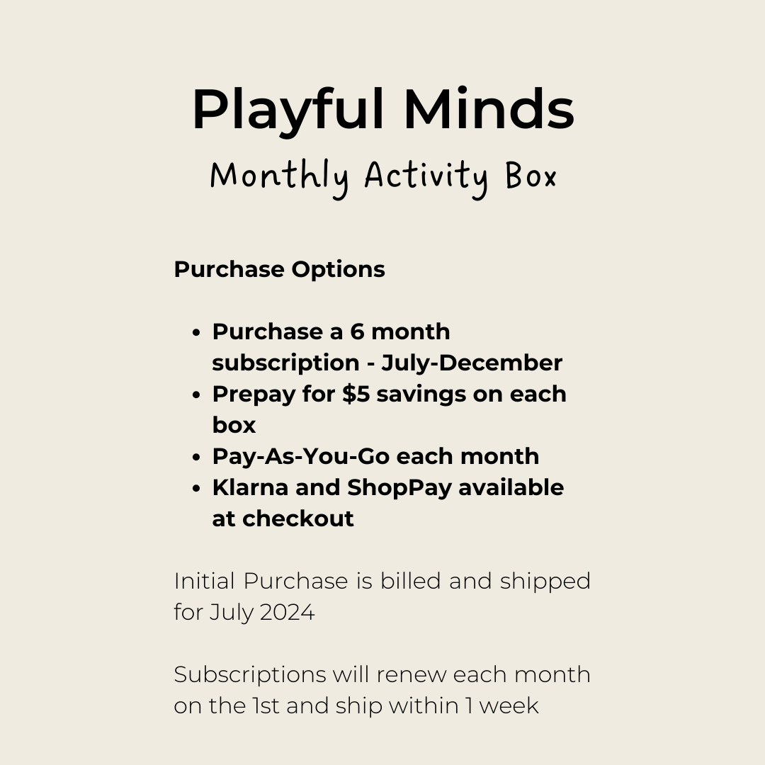 Playful Minds Activity Box - Save