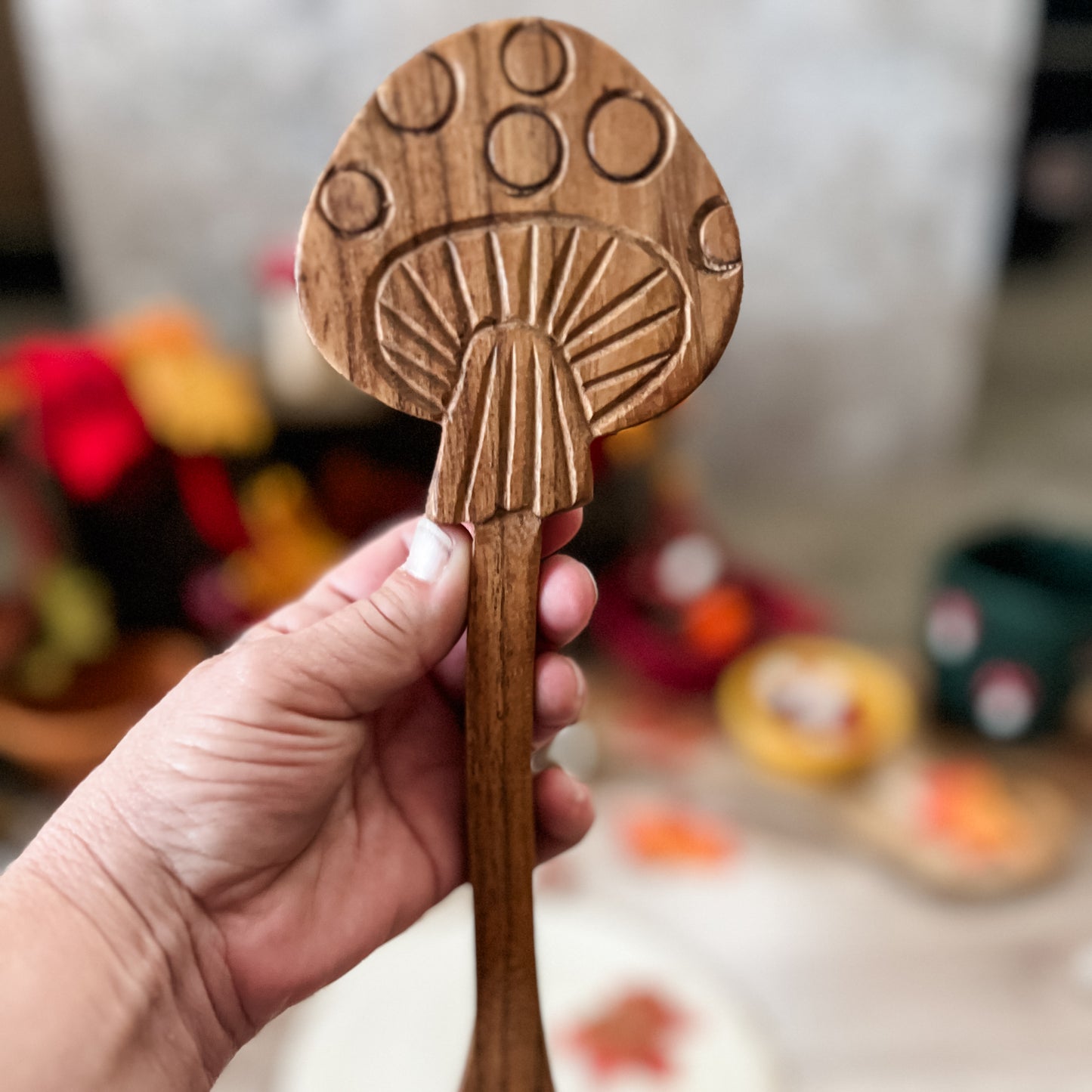 Large Acacia Wood Woodland Spoons