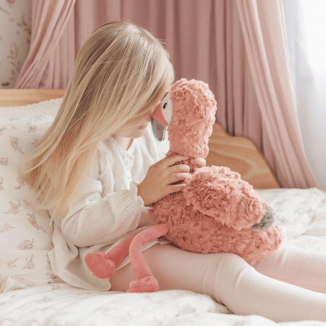 Francesca The Weighted Flamingo - Chickadees Wooden Toys