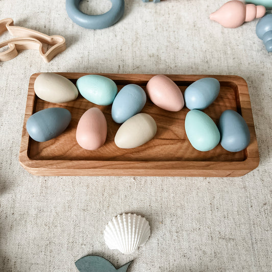 Summer Coastal Wooden Eggs