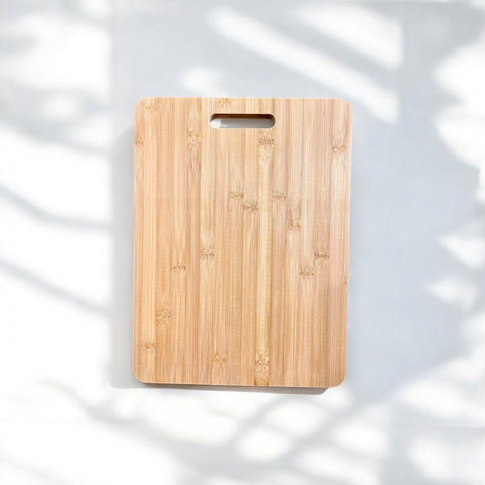 16" Bamboo Cutting Board with Handle - Chickadees Wooden Toys