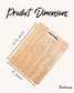 16" Bamboo Cutting Board with Handle - Chickadees Wooden Toys