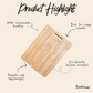 16" Bamboo Cutting Board with Handle