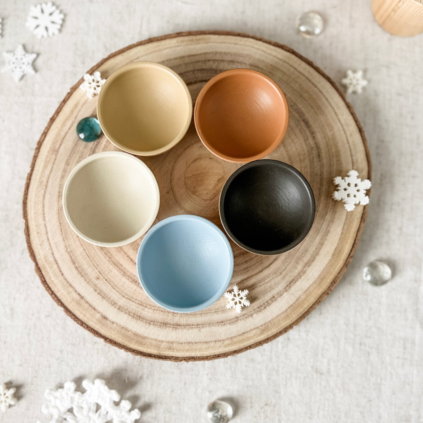 Winter Wooden Bowls