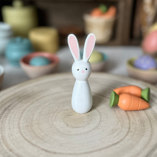 White Wooden Bunny