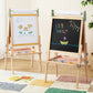 Tiny Land® 3-in-1 Art Easel for Kids - Chickadees Wooden Toys