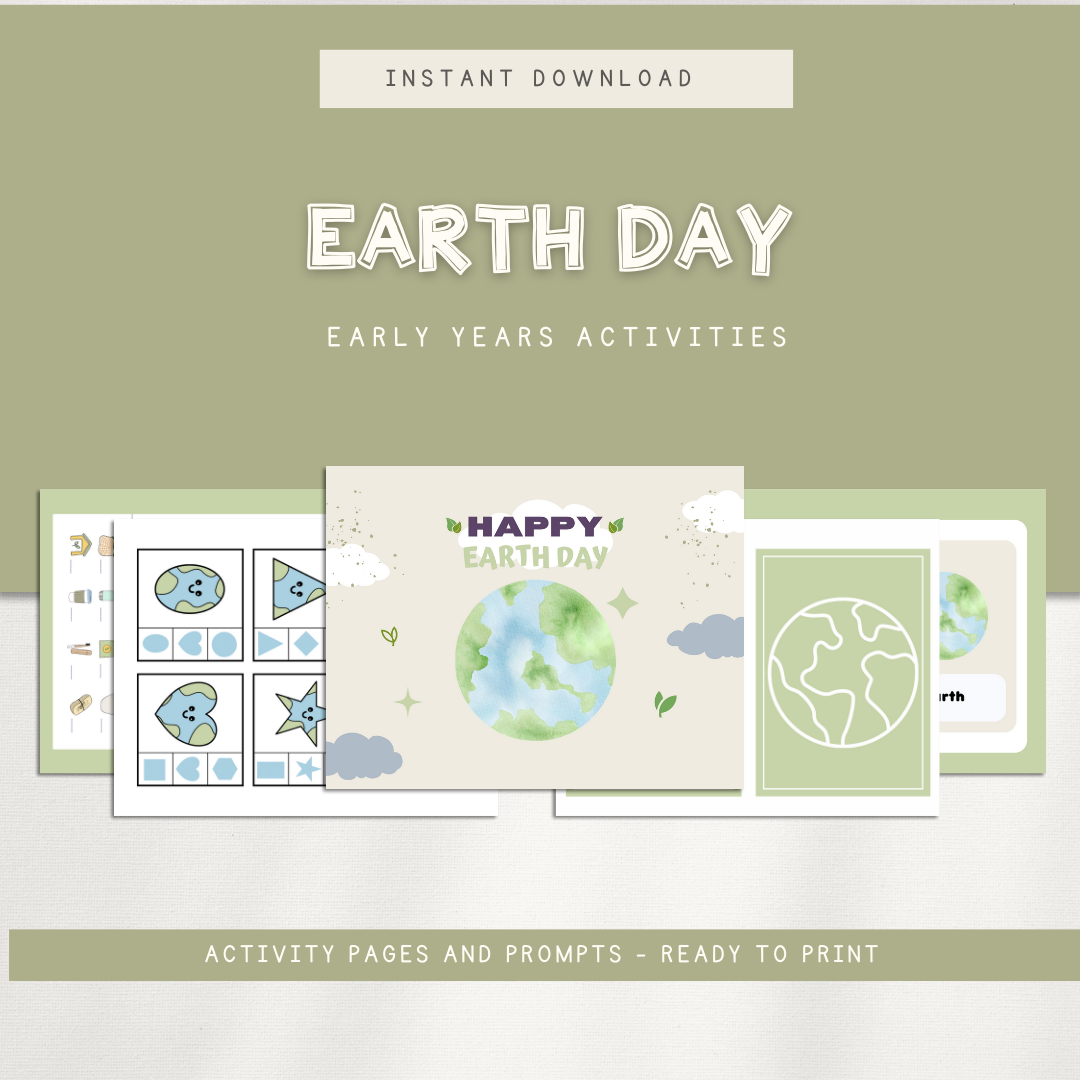Earth Day Play Dough Mini & Free Printables
