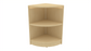 Montessori Classroom Corner Shelf - 24" Tall