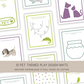 10 Pet Themed Play Dough Mats - Digital Download